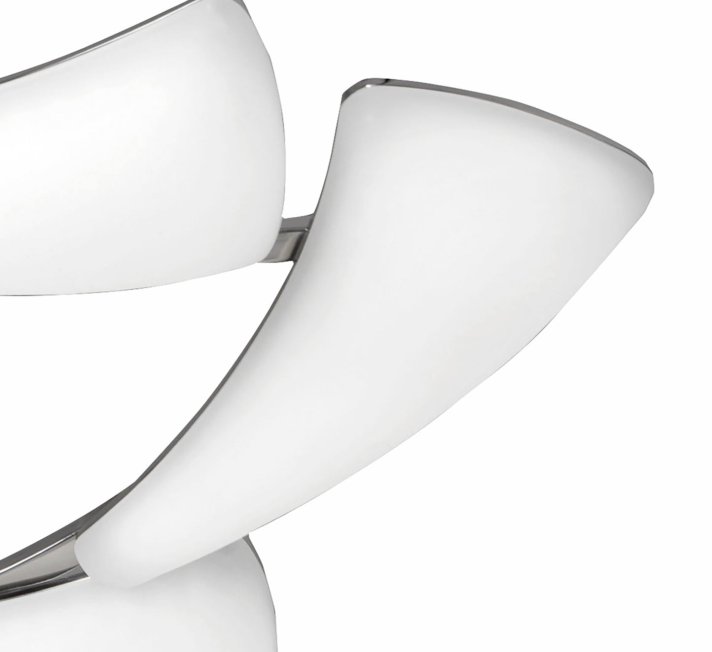 Mistral LED Telescopic 36W LED Rectangular 3000K, 3240lm, Polished Chrome/Frosted Acrylic, 3yrs Warranty by Mantra