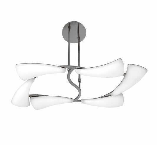 Mistral LED Telescopic 36W LED Rectangular 3000K, 3240lm, Polished Chrome/Frosted Acrylic, 3yrs Warranty by Mantra