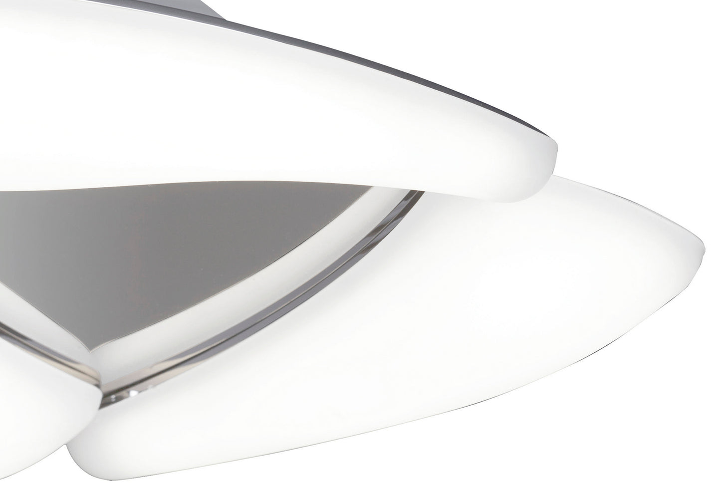 Mistral LED Flush Ceiling 18W LED 3000K, 1620lm, Polished Chrome/Frosted Acrylic, 3yrs Warranty by Mantra