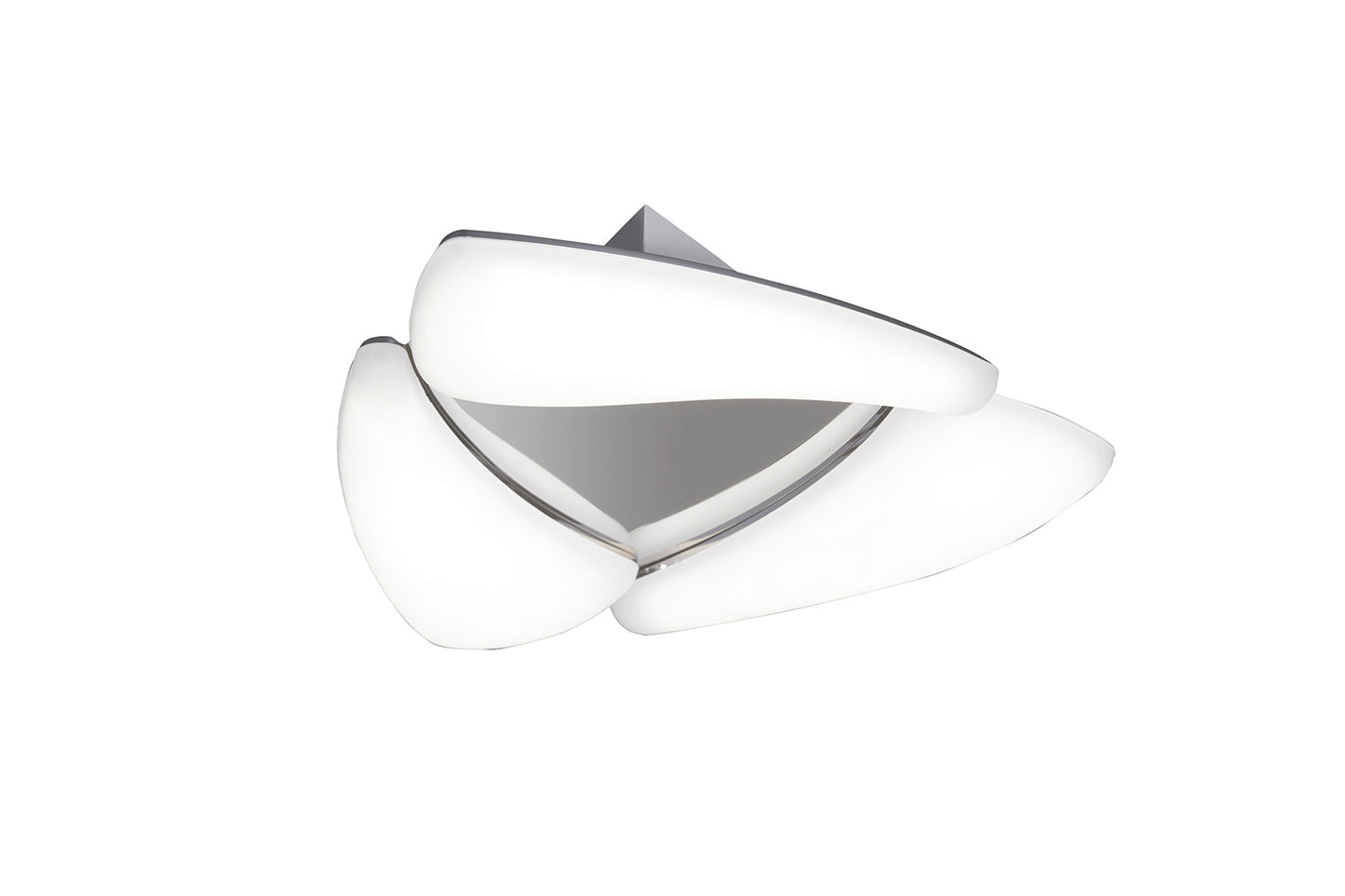 Mistral LED Flush Ceiling 18W LED 3000K, 1620lm, Polished Chrome/Frosted Acrylic, 3yrs Warranty by Mantra