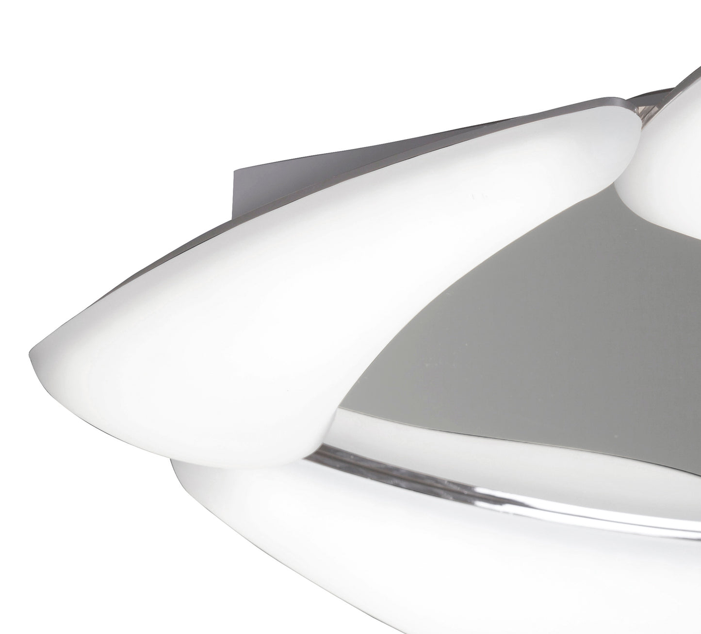 Mistral LED Flush Ceiling 24W LED 3000K, 2160lm, Polished Chrome/Frosted Acrylic, 3yrs Warranty by Mantra