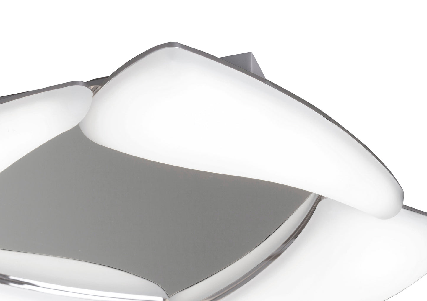 Mistral LED Flush Ceiling 24W LED 3000K, 2160lm, Polished Chrome/Frosted Acrylic, 3yrs Warranty by Mantra