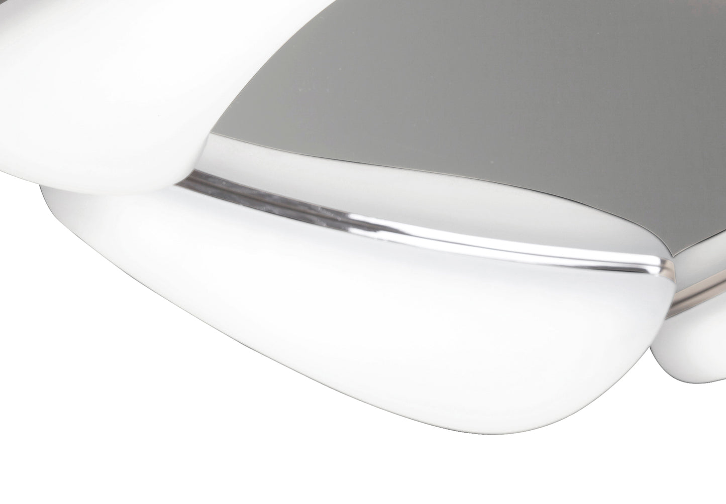 Mistral LED Flush Ceiling 24W LED 3000K, 2160lm, Polished Chrome/Frosted Acrylic, 3yrs Warranty by Mantra