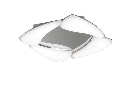 Mistral LED Flush Ceiling 24W LED 3000K, 2160lm, Polished Chrome/Frosted Acrylic, 3yrs Warranty by Mantra