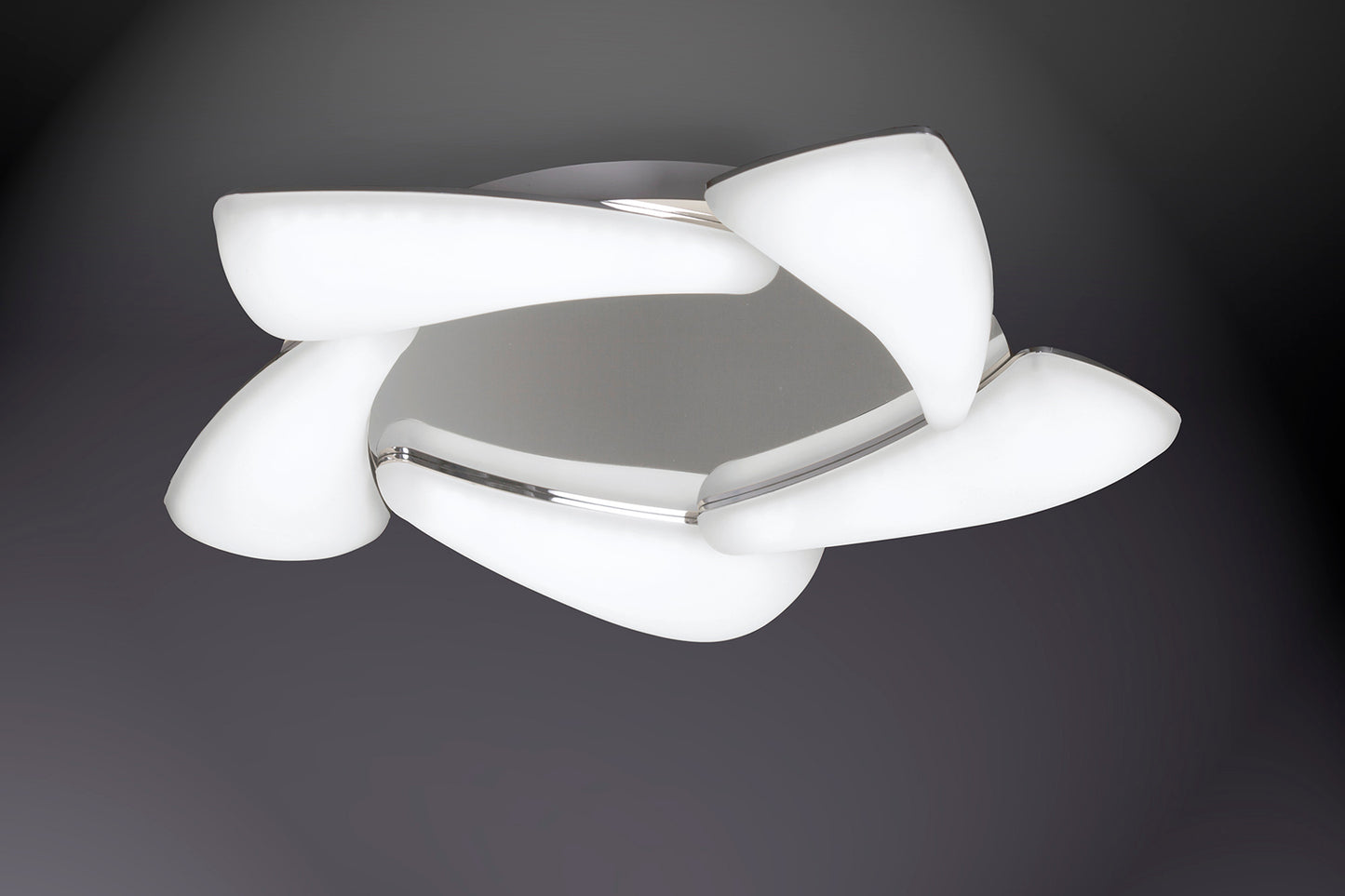 Mistral LED Flush Ceiling 30W LED 3000K, 2700lm, Polished Chrome/Frosted Acrylic, 3yrs Warranty by Mantra