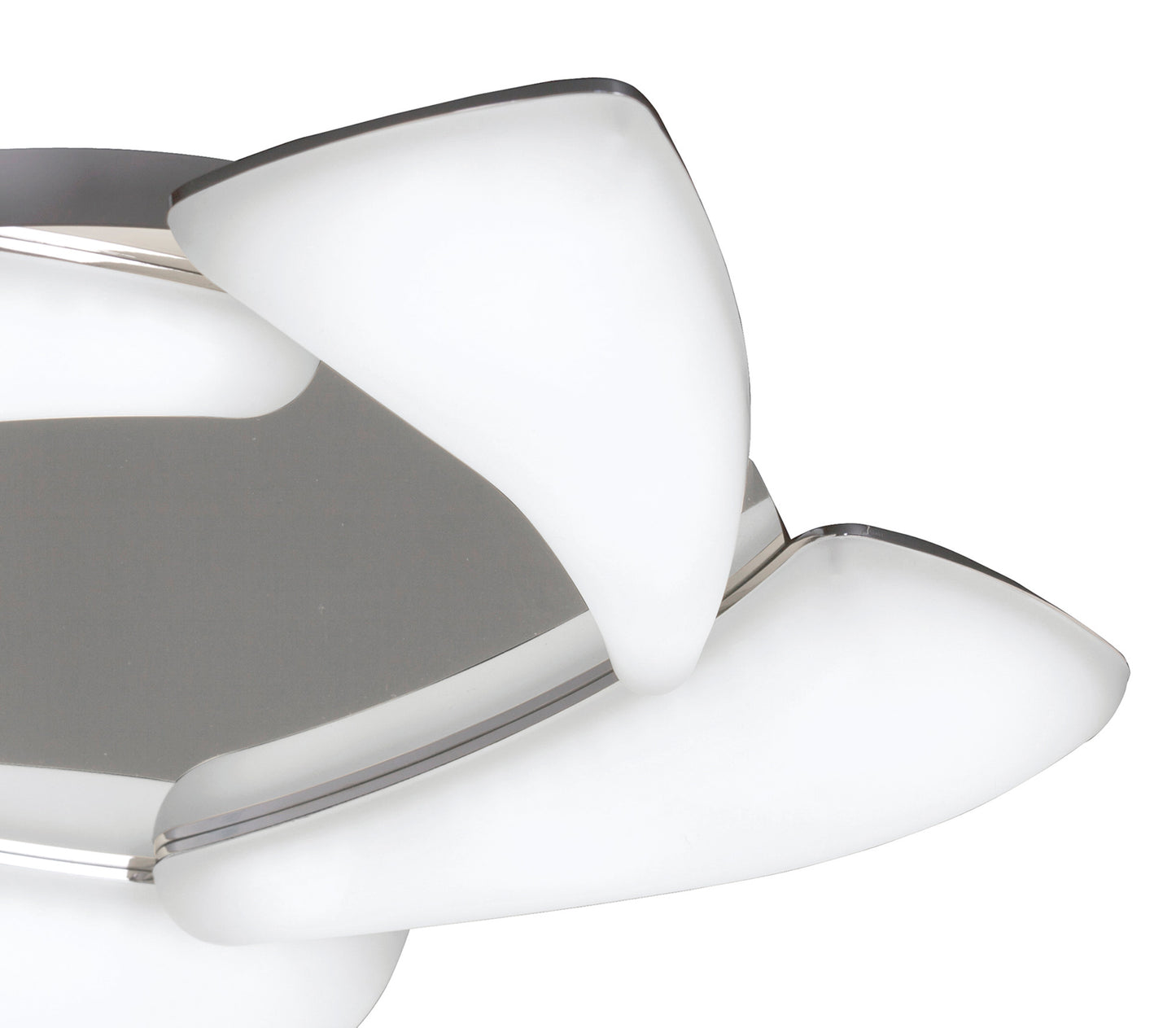 Mistral LED Flush Ceiling 30W LED 3000K, 2700lm, Polished Chrome/Frosted Acrylic, 3yrs Warranty by Mantra