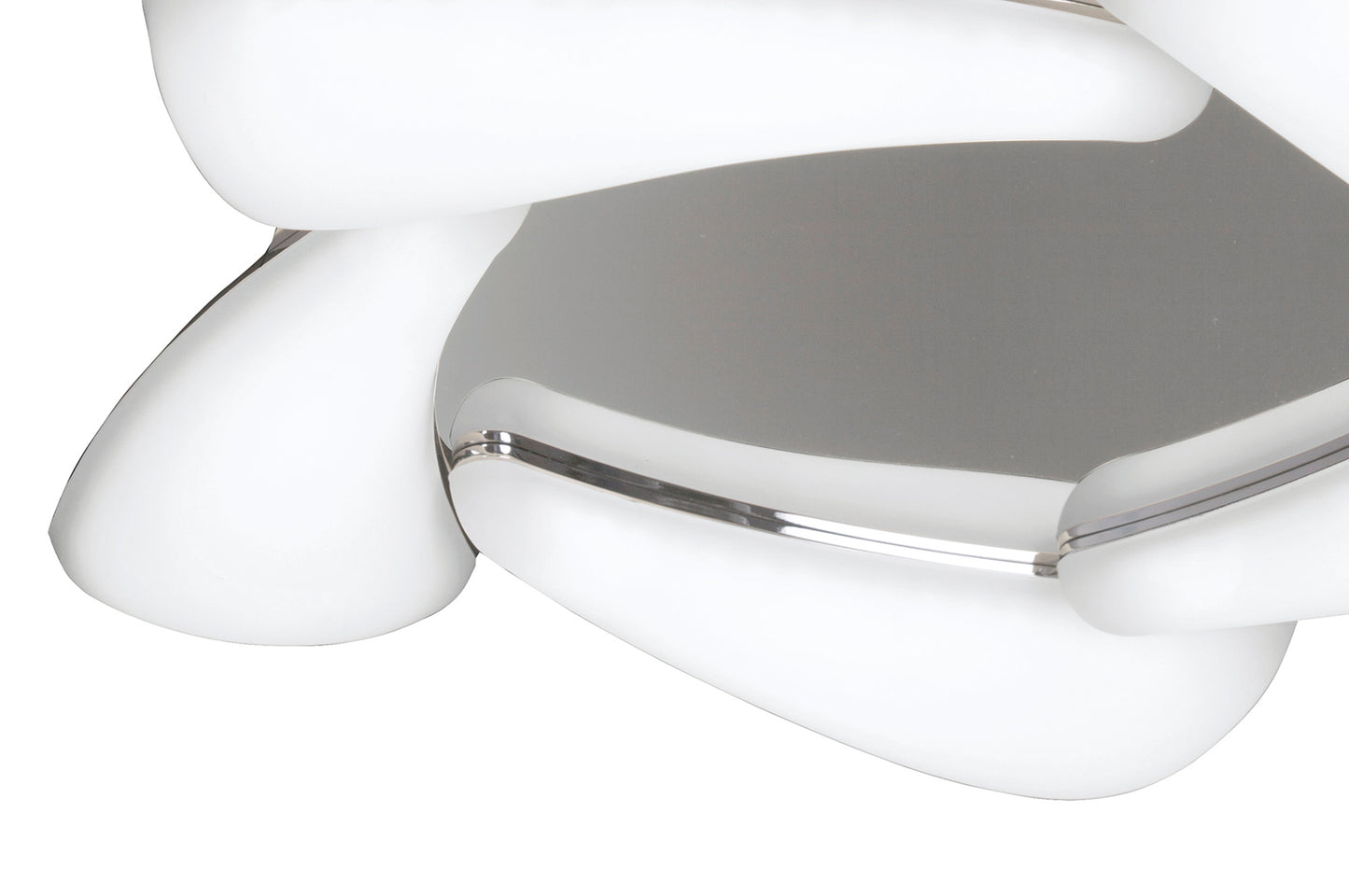 Mistral LED Flush Ceiling 30W LED 3000K, 2700lm, Polished Chrome/Frosted Acrylic, 3yrs Warranty by Mantra