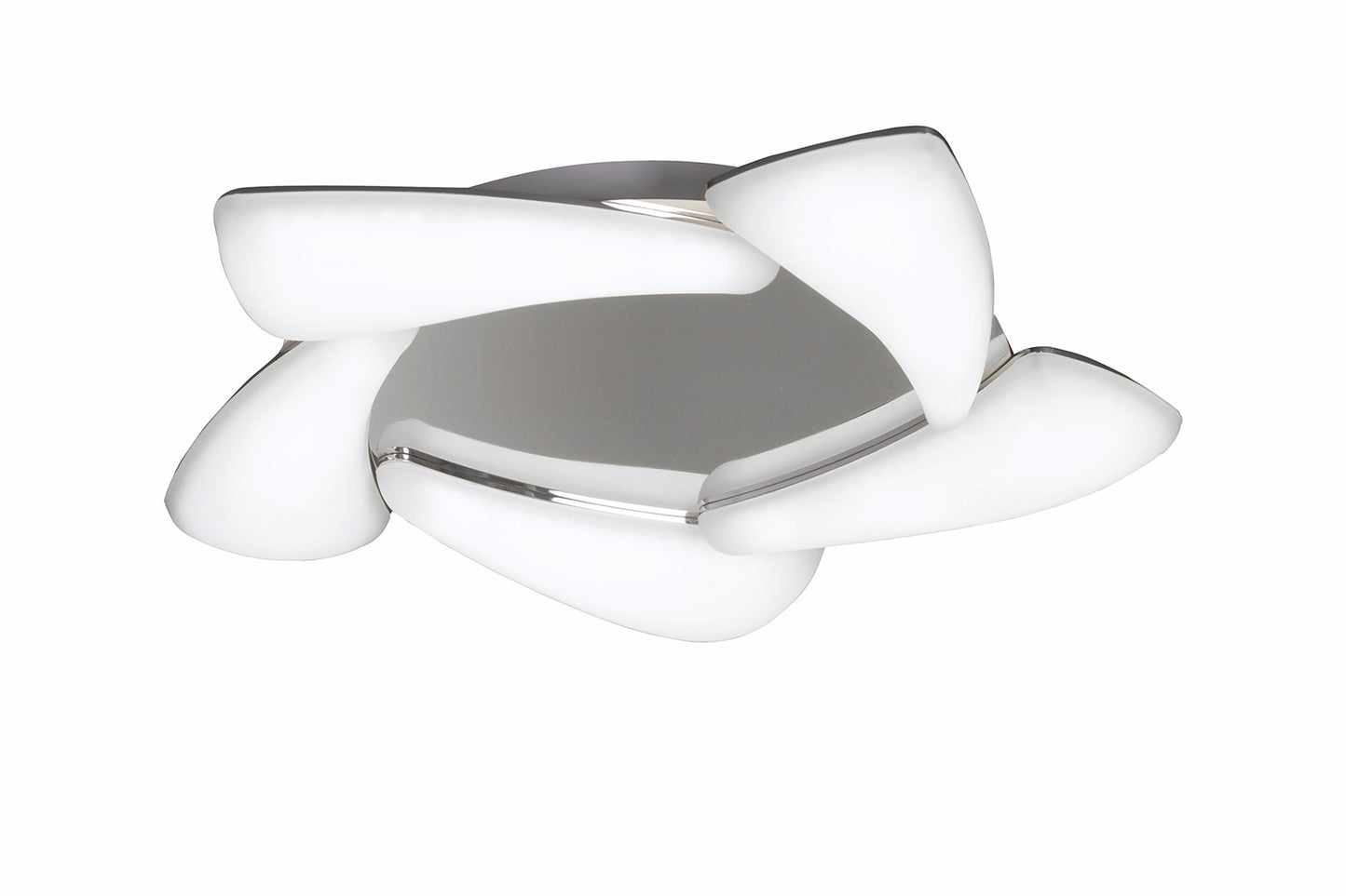 Mistral LED Flush Ceiling 30W LED 3000K, 2700lm, Polished Chrome/Frosted Acrylic, 3yrs Warranty by Mantra