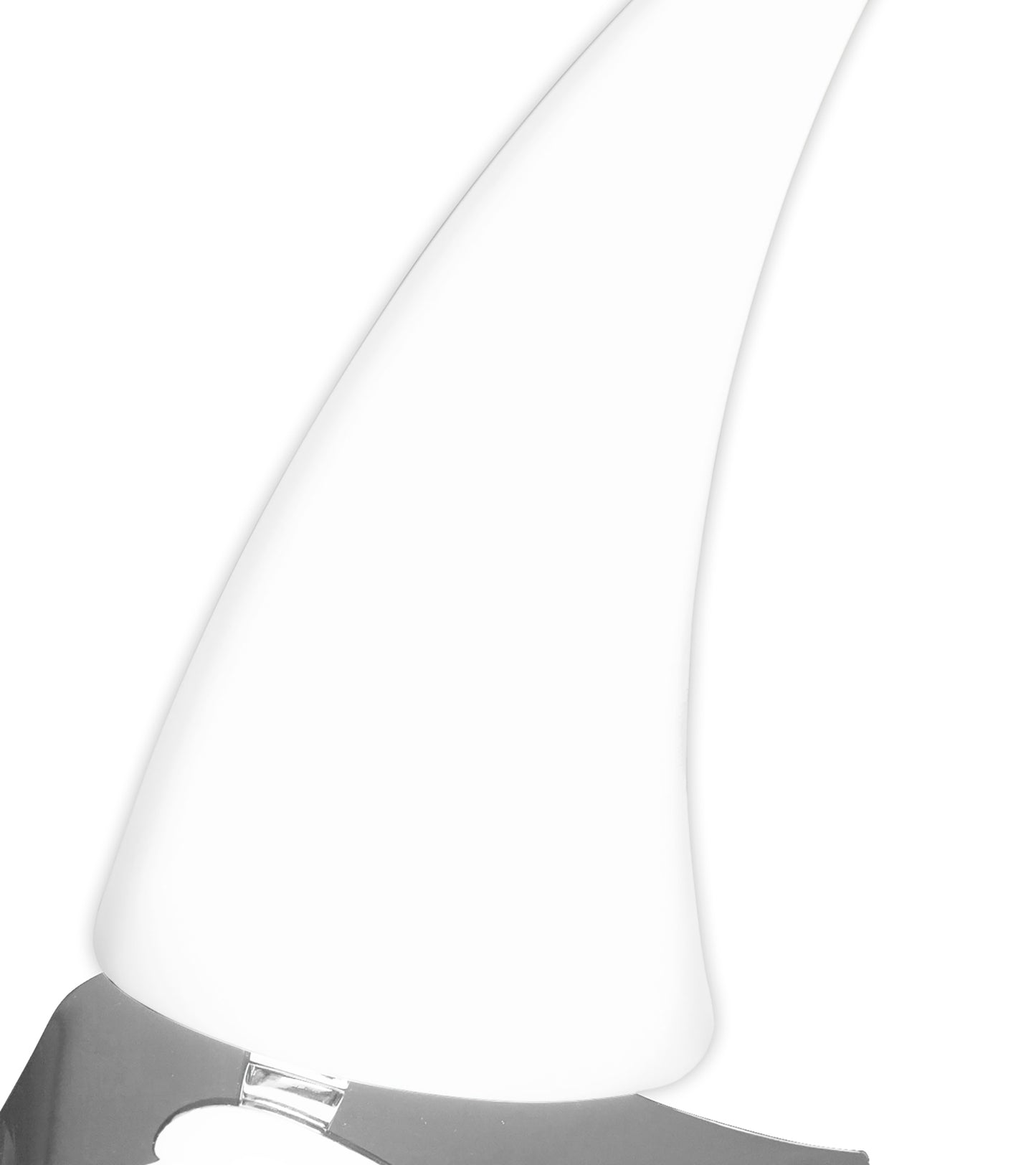 Mistral LED Table Lamp Right 6W LED 3000K, 540lm, Polished Chrome/Frosted Acrylic, 3yrs Warranty by Mantra