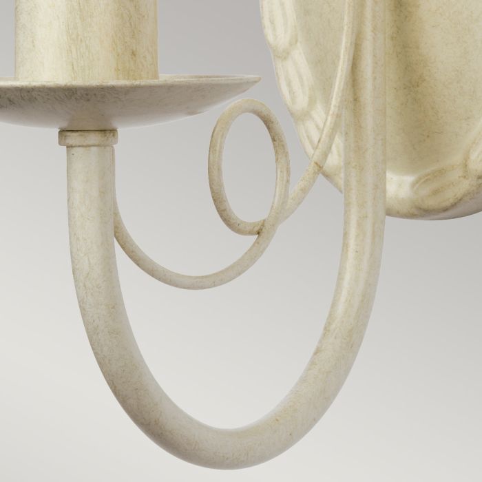 Minster 1 Light Wall Light - Ivory / Gold Patina