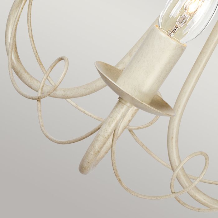 Minster 3 Light Chandelier - Ivory / Gold Patina