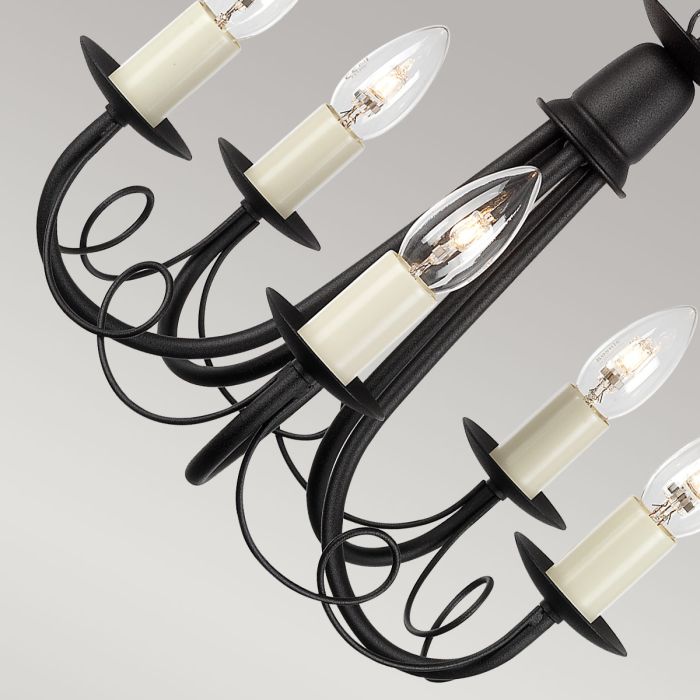 Minster 5 Light Chandelier - Black