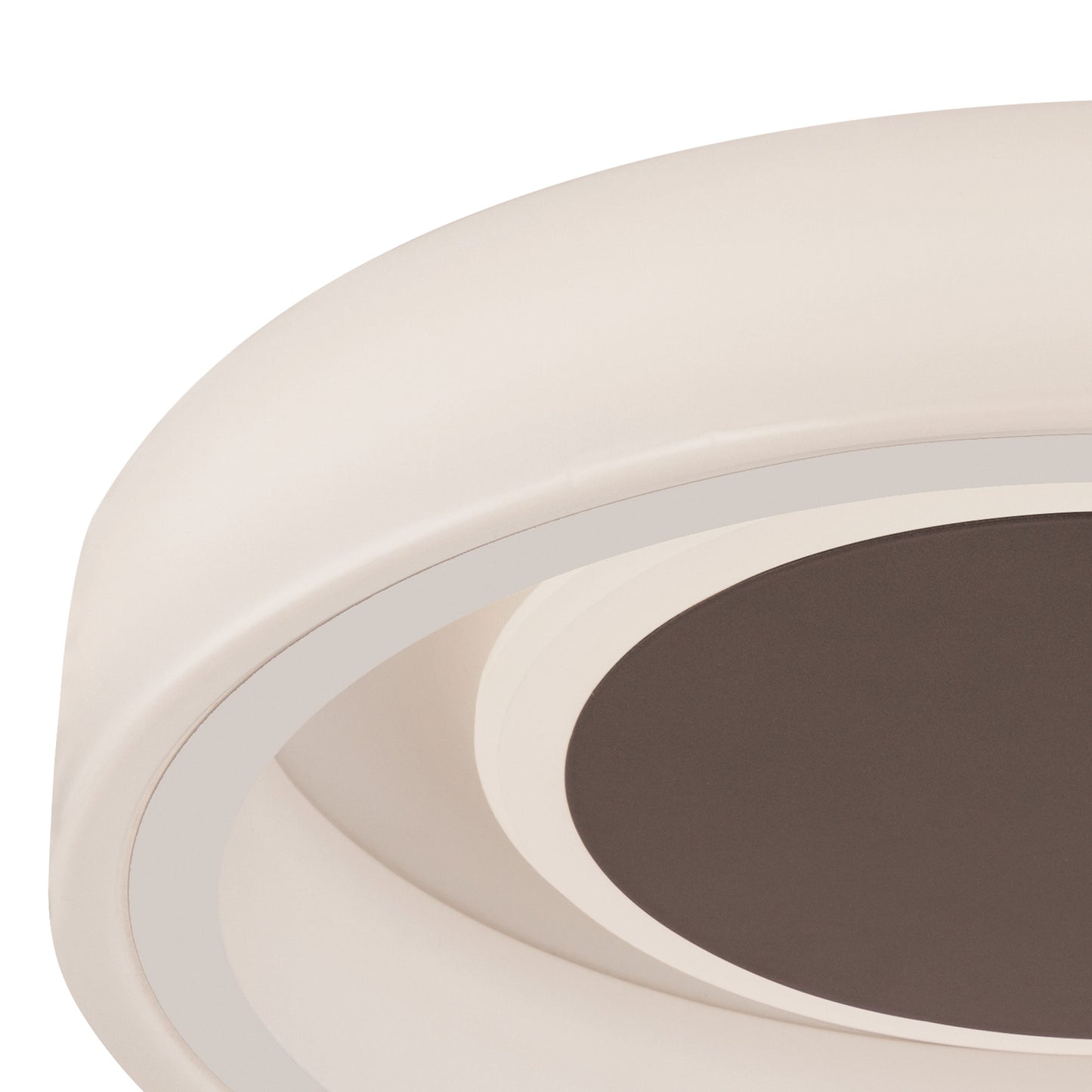 Moca Flush 36cm Round 30W LED 4000K, 1900lm, White / Mocha, 3yrs Warranty by Mantra