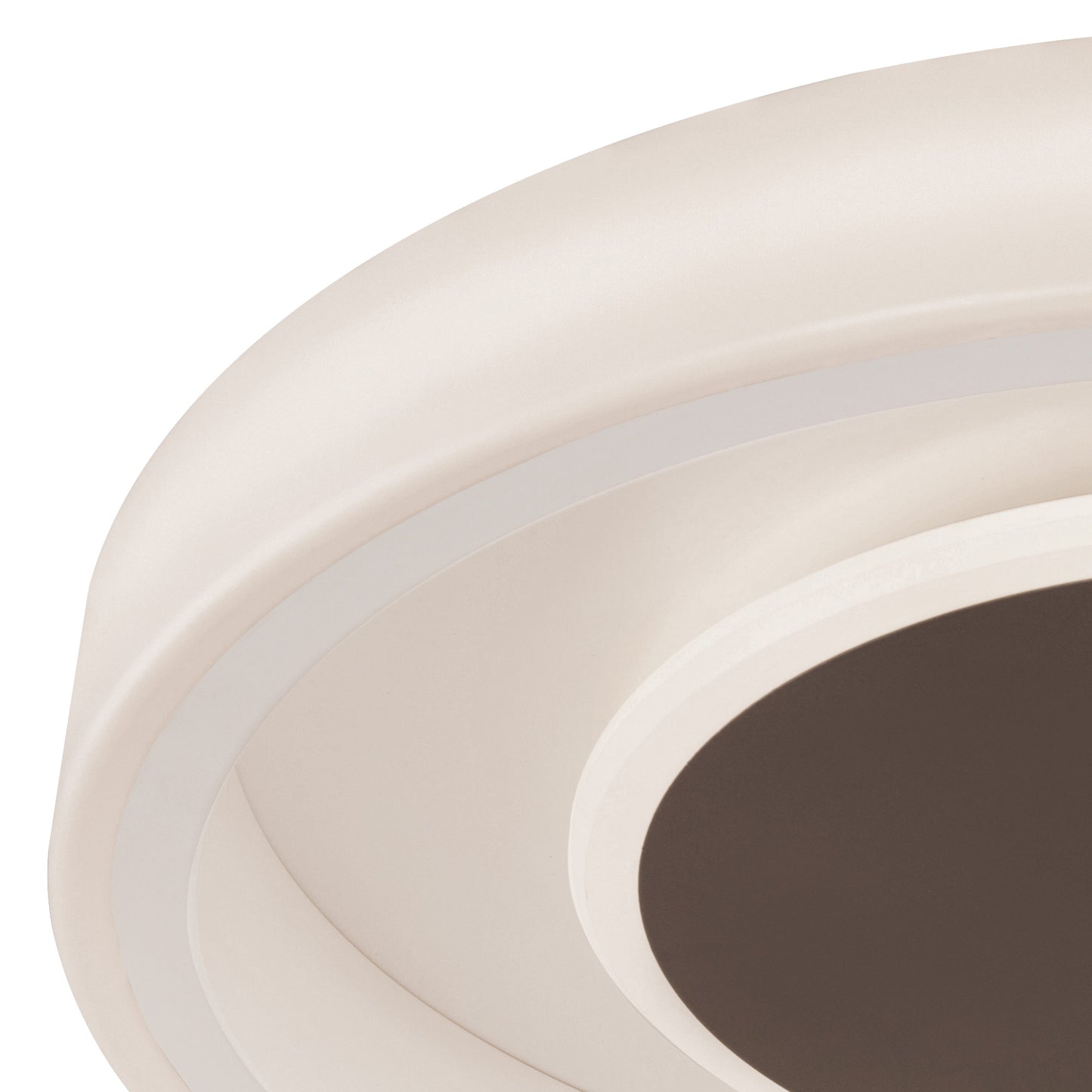 Moca Flush 50cm Round 40W LED 4000K, 2400lm, White / Mocha, 3yrs Warranty by Mantra