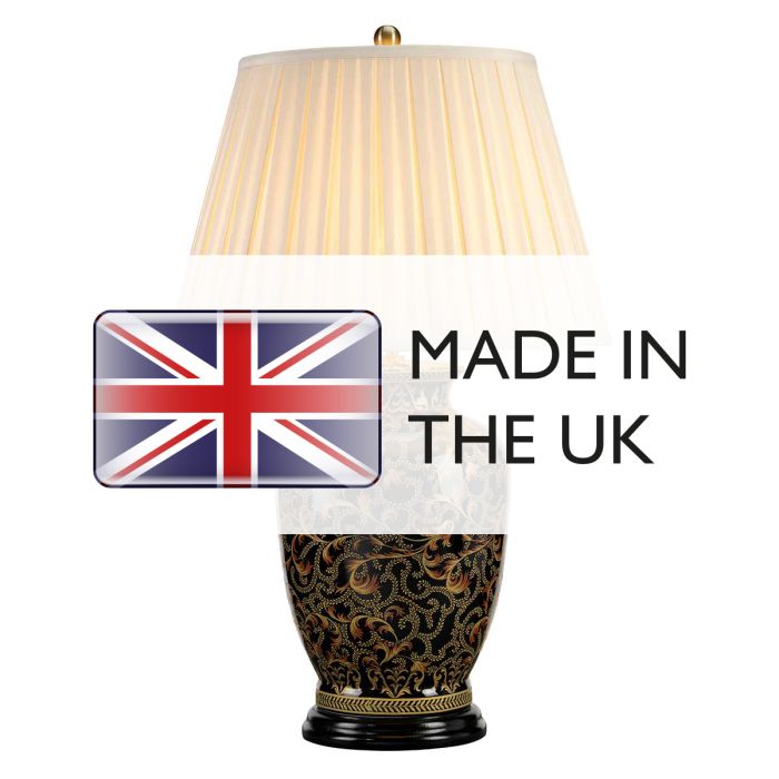 Morris 1 Light Large Table Lamp - Gold and Black
