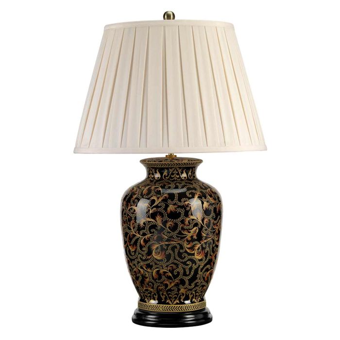 Morris 1 Light Large Table Lamp - Gold and Black