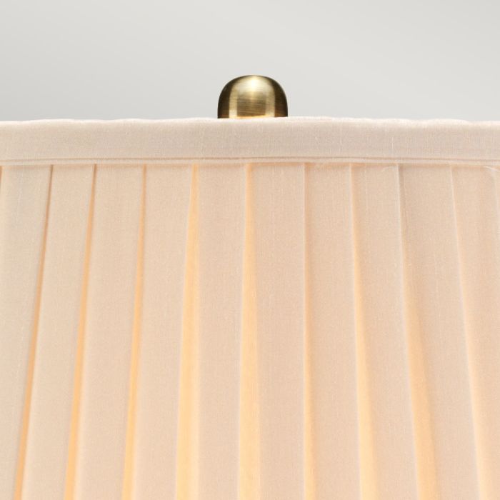 Morris 1 Light Small Table Lamp - Gold and Black with Cream Shade