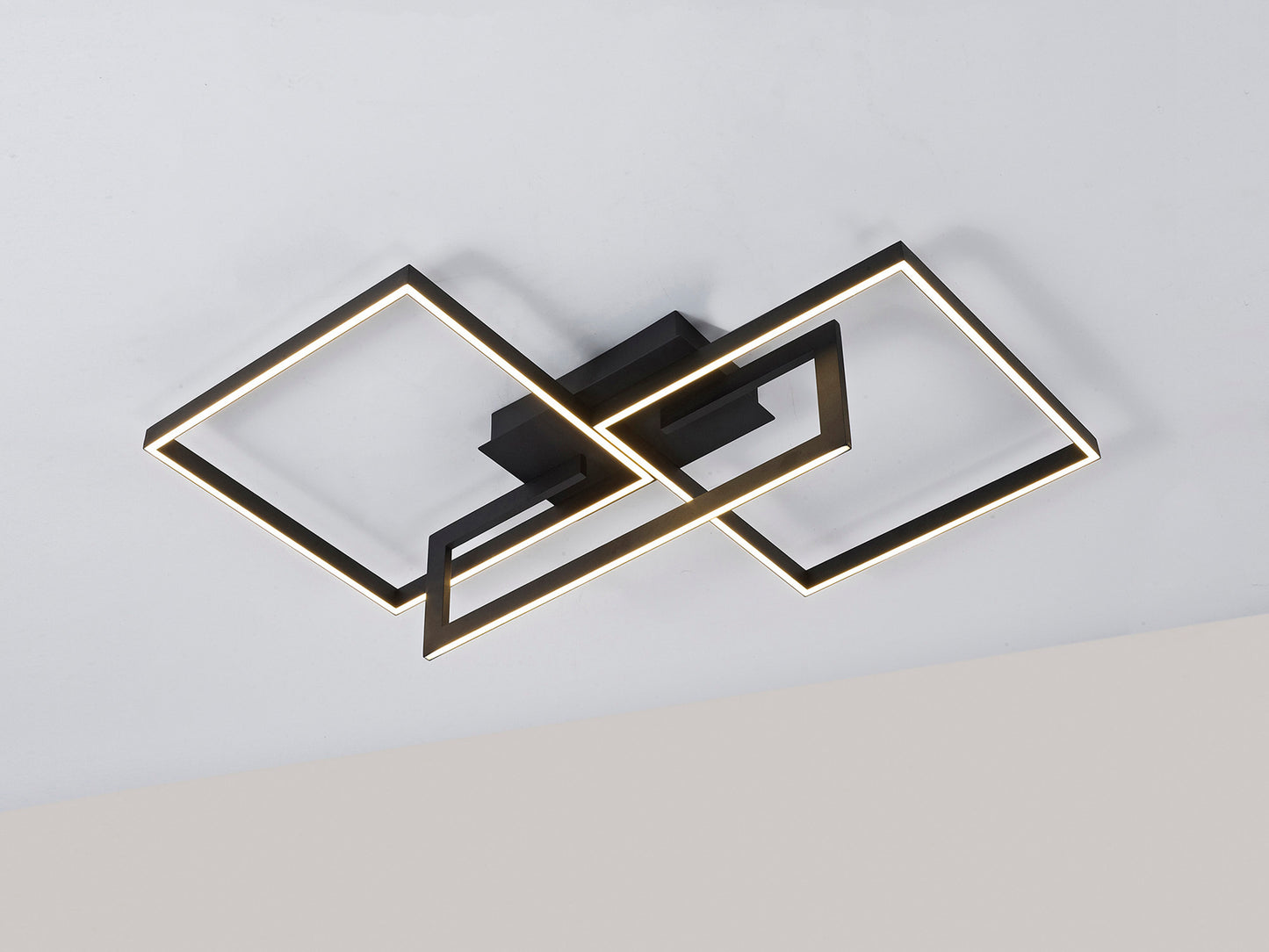 Mural Rectangular Ceiling, 48W LED, 3000K, 3840lm, IP20, Matt Black, 3yrs Warranty by Mantra