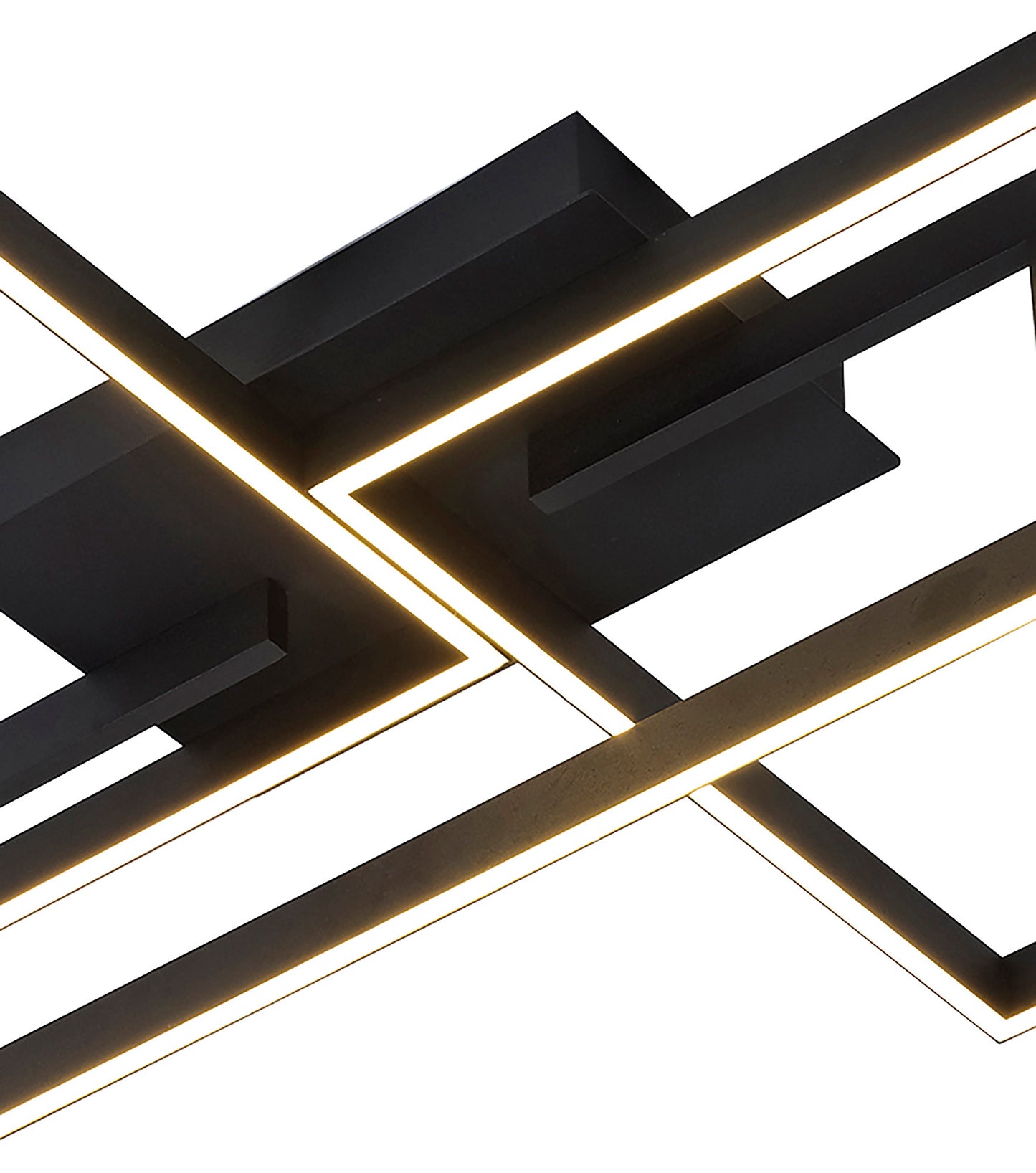 Mural Rectangular Ceiling, 48W LED, 3000K, 3840lm, IP20, Matt Black, 3yrs Warranty by Mantra