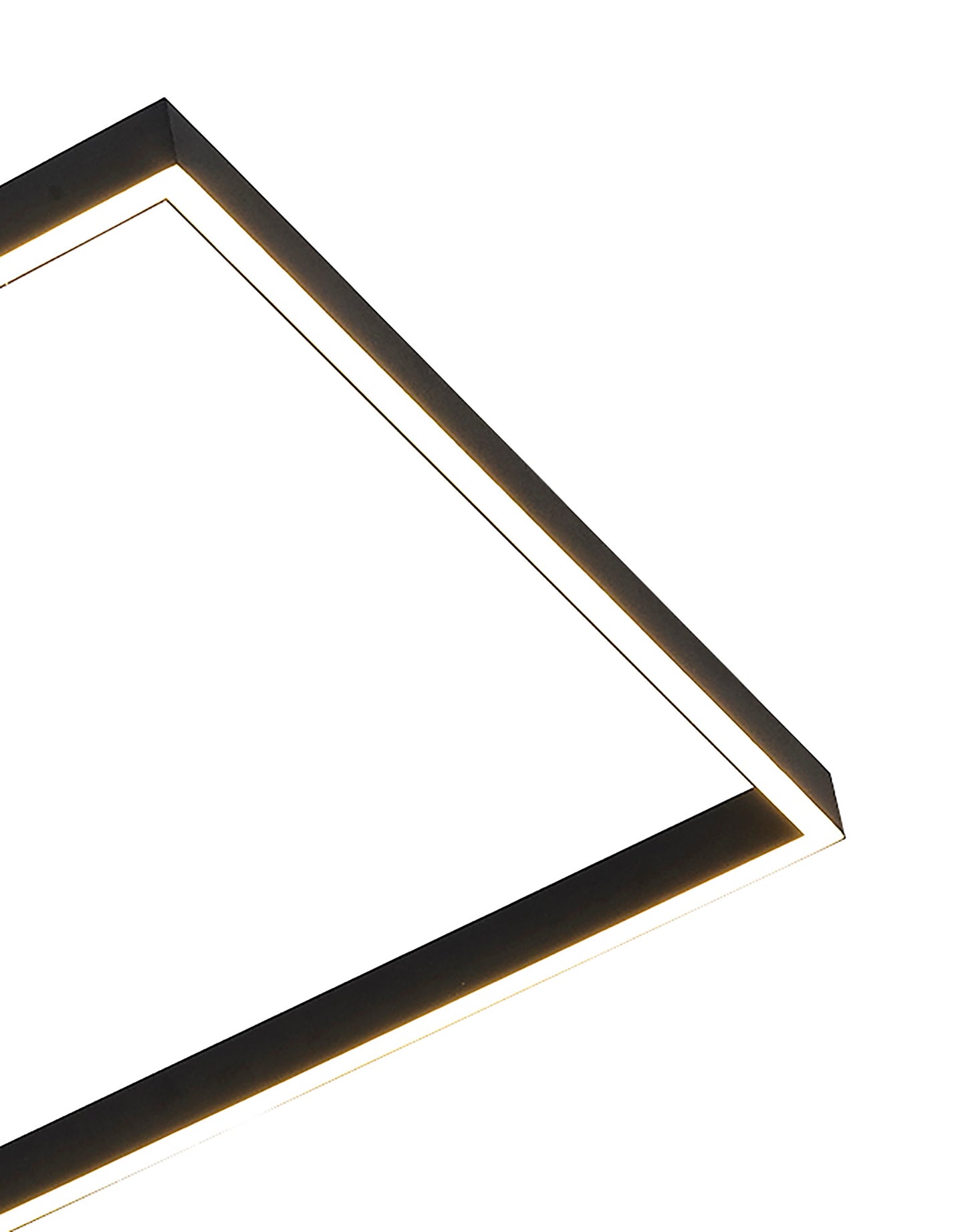 Mural Rectangular Ceiling, 48W LED, 3000K, 3840lm, IP20, Matt Black, 3yrs Warranty by Mantra