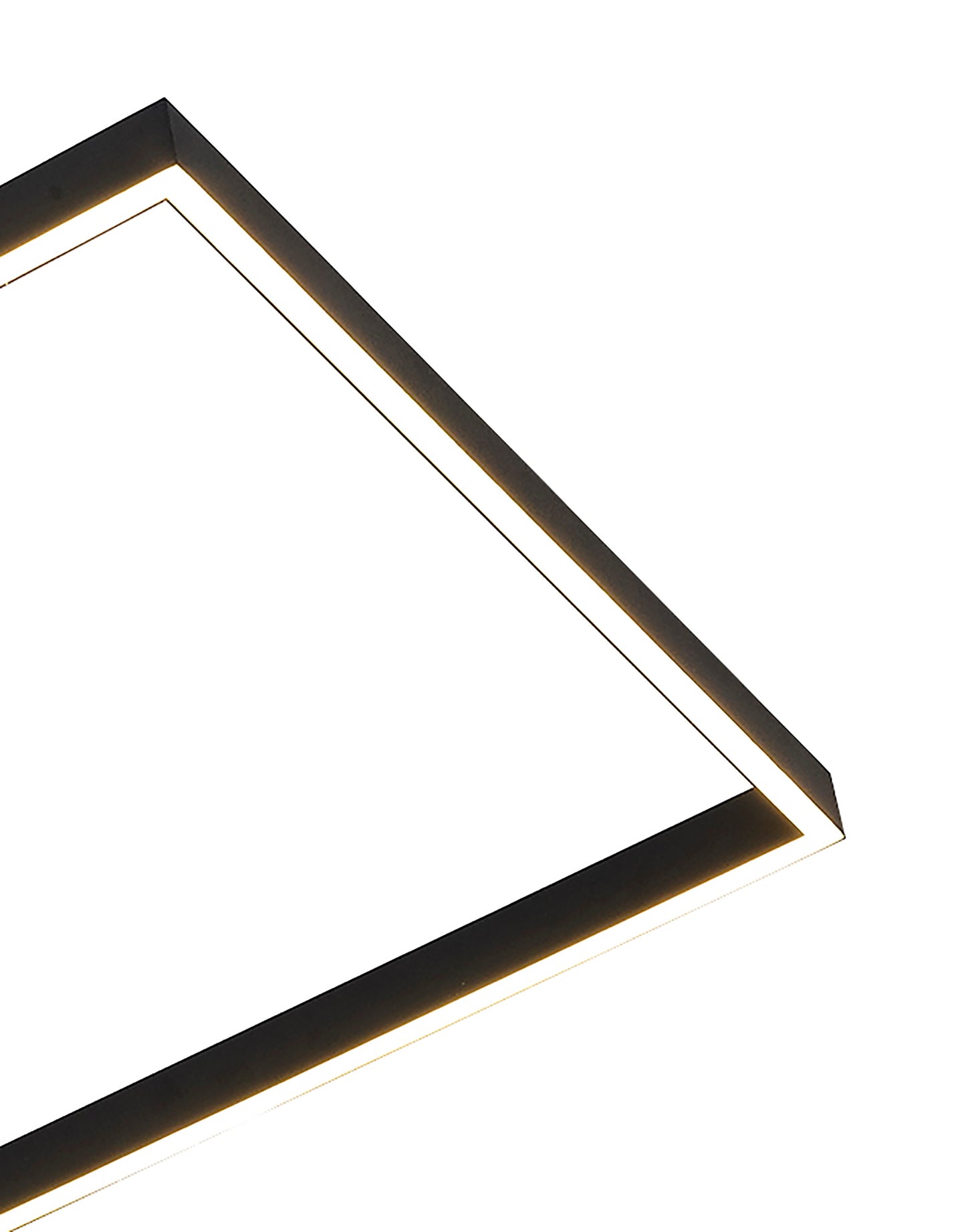 Mural Rectangular Ceiling, Dimmable, 48W LED, 3000K, 3840lm, IP20, Matt Black, 3yrs Warranty by Mantra