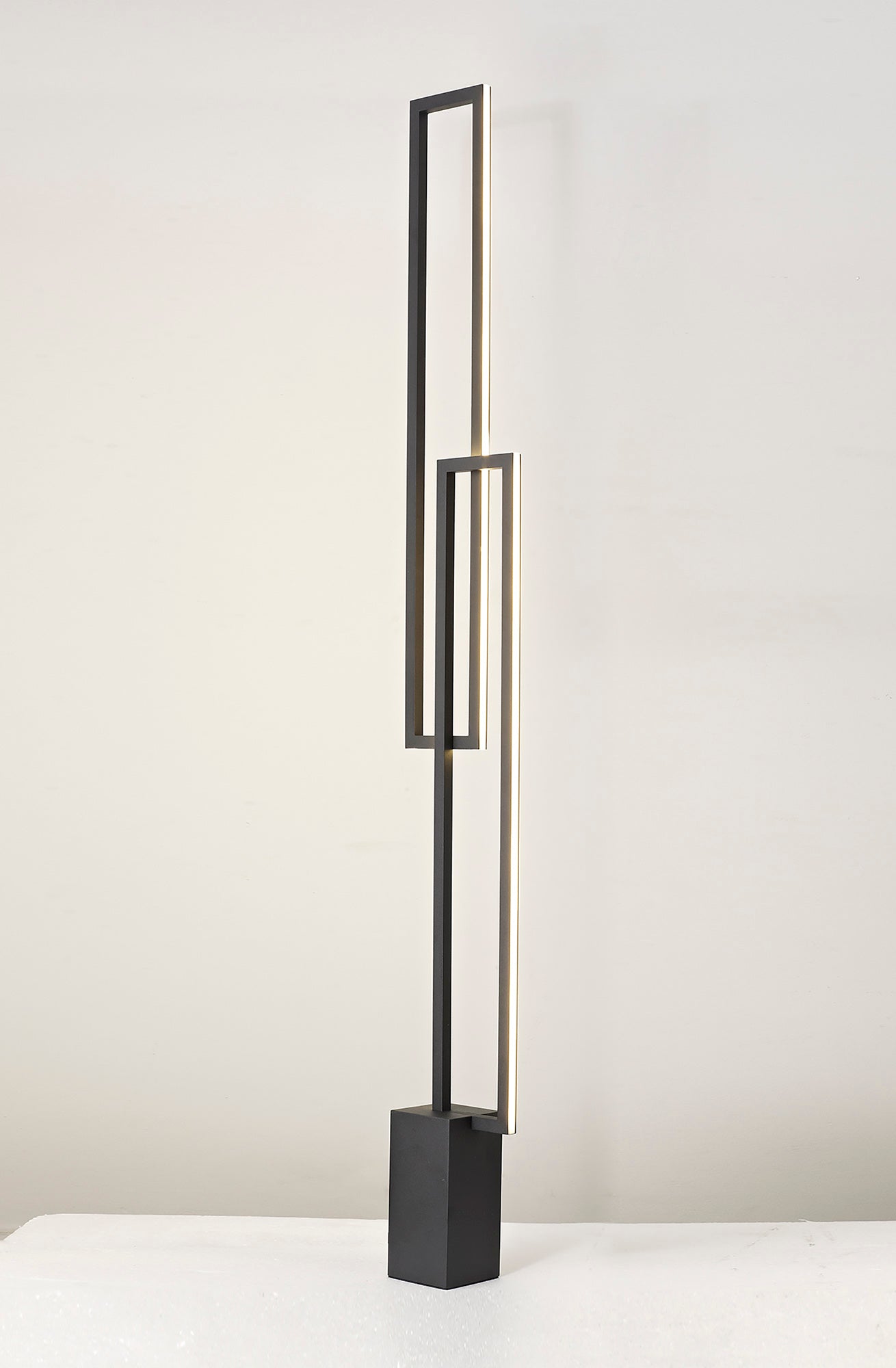 Mural Floor Lamp, 48W LED, 3000K, 3840lm, IP20, Matt Black, 3yrs Warranty by Mantra