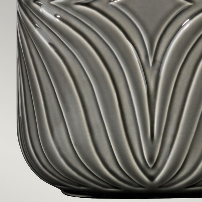 Muse 1 Light Table Lamp - Grey with White Shade