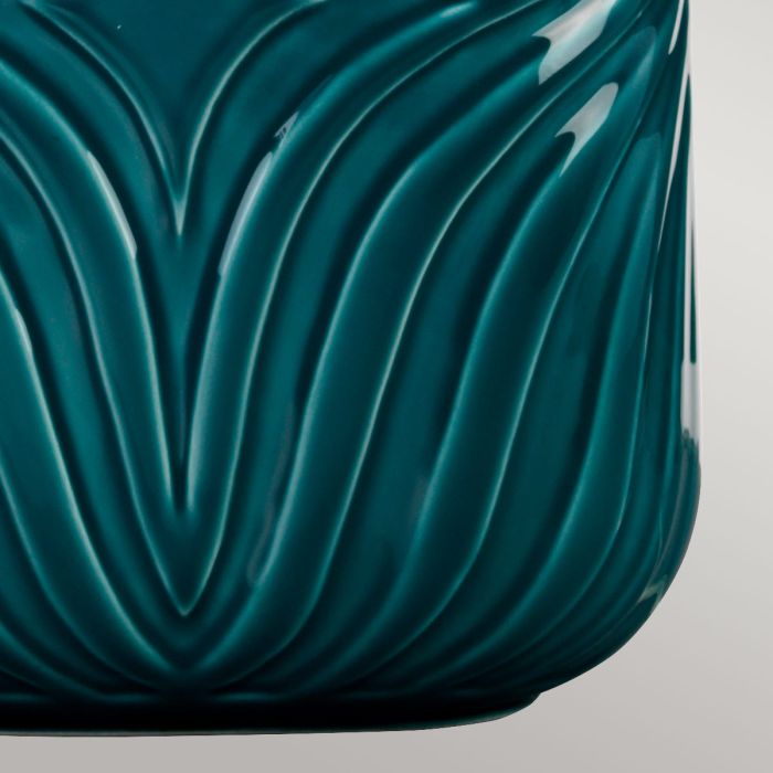 Muse 1 Light Table Lamp - Turqoise with Grey Shade