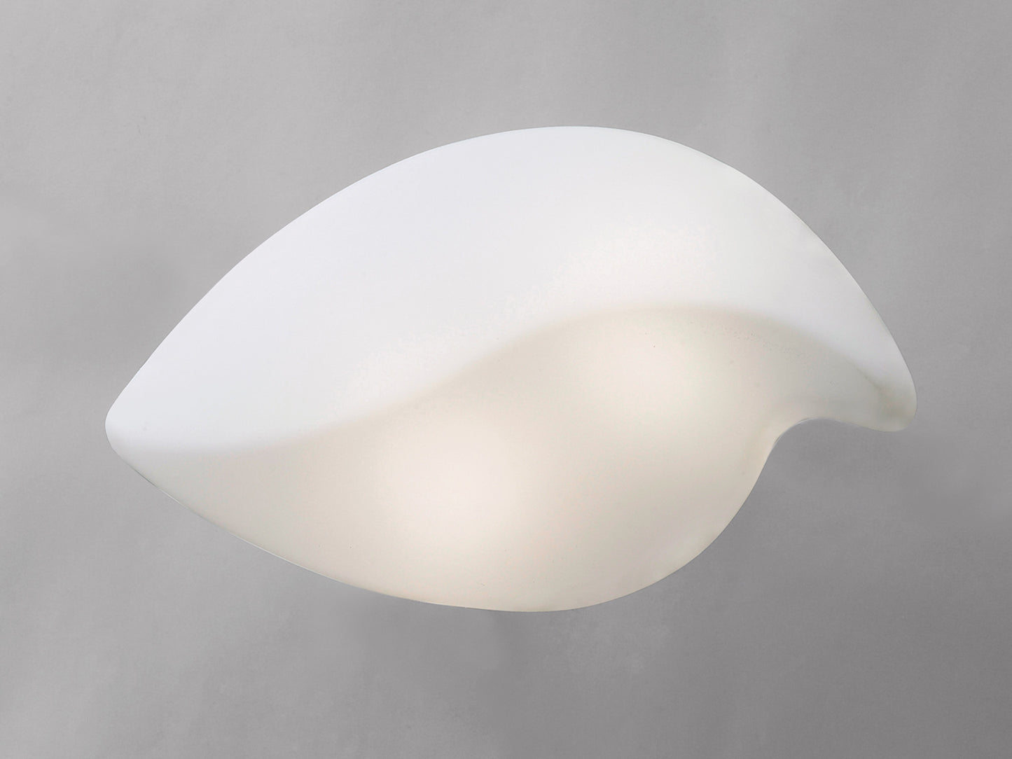 Natura Ceiling/Wall 2 Light E27 Small Indoor, Polished Chrome/Opal White by Mantra