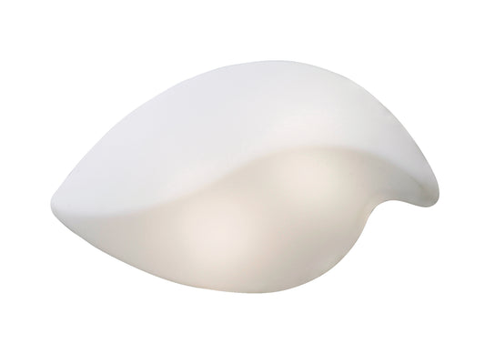 Natura Ceiling/Wall 2 Light E27 Small Indoor, Polished Chrome/Opal White by Mantra