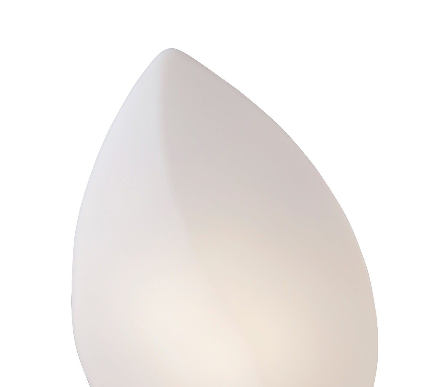 Natura Table Lamp 2 Light E27 Large Indoor, Polished Chrome/Opal White by Mantra