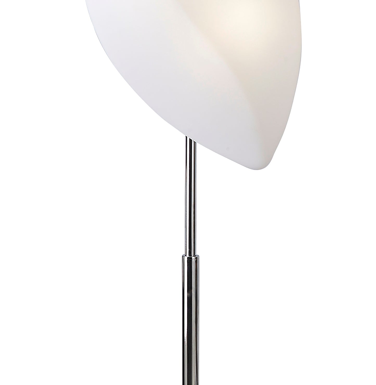 Natura Floor Lamp 4 Light E27 Indoor, Polished Chrome/Opal White by Mantra