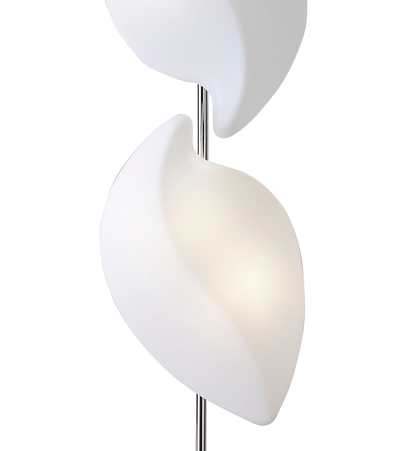 Natura Floor Lamp 4 Light E27 Indoor, Polished Chrome/Opal White by Mantra