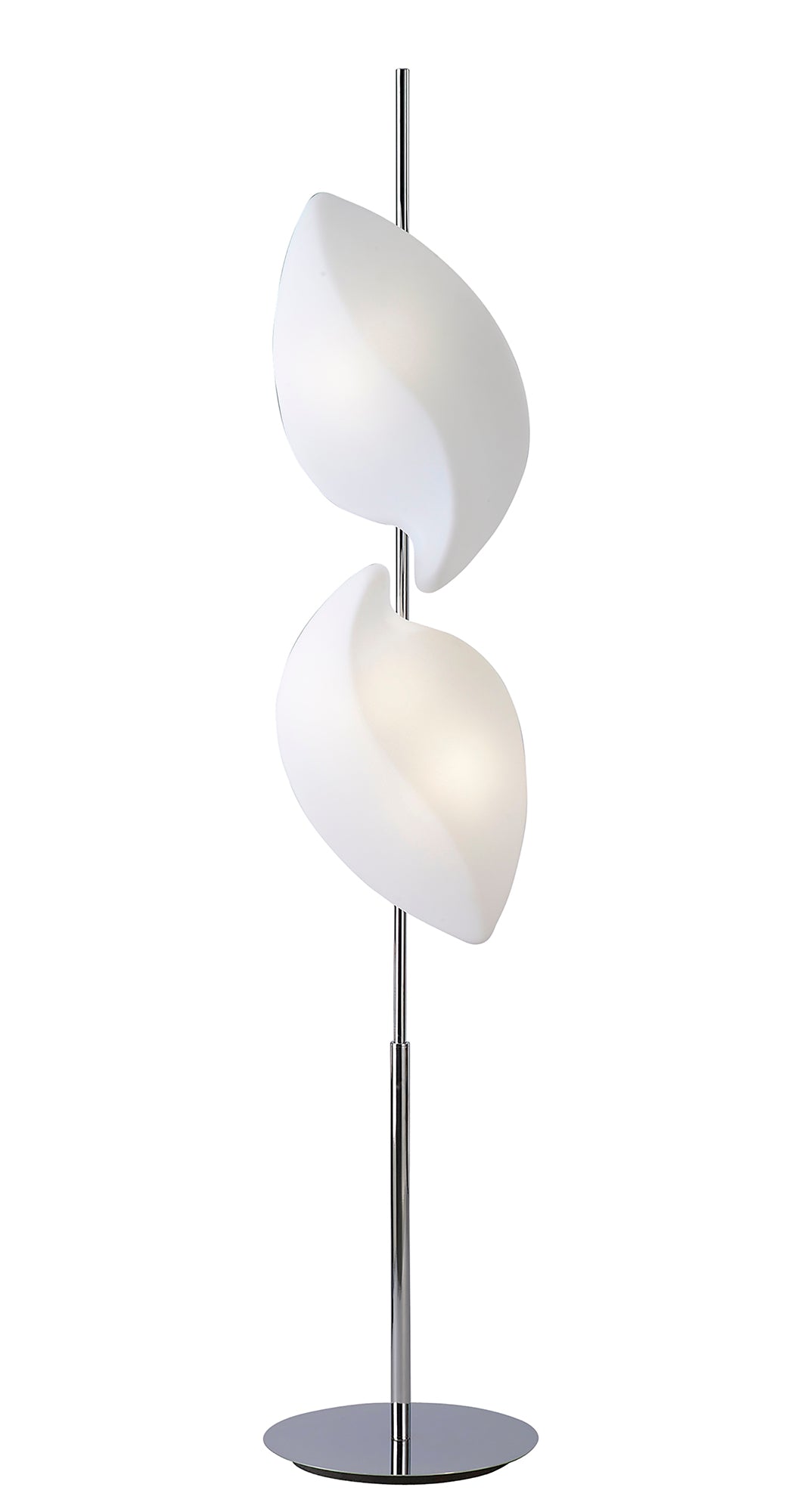 Natura Floor Lamp 4 Light E27 Indoor, Polished Chrome/Opal White by Mantra