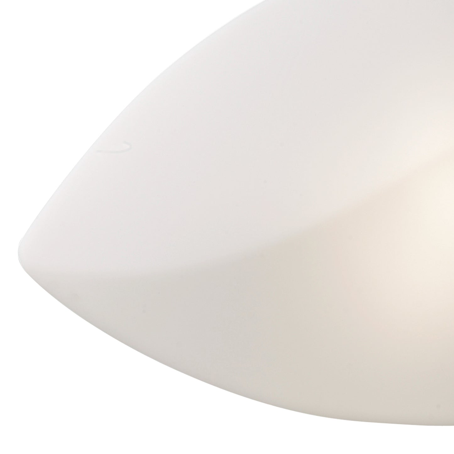 Natura Flush Ceiling/Wall Indoor Large 2 Light E27, Polished Chrome/Opal White by Mantra