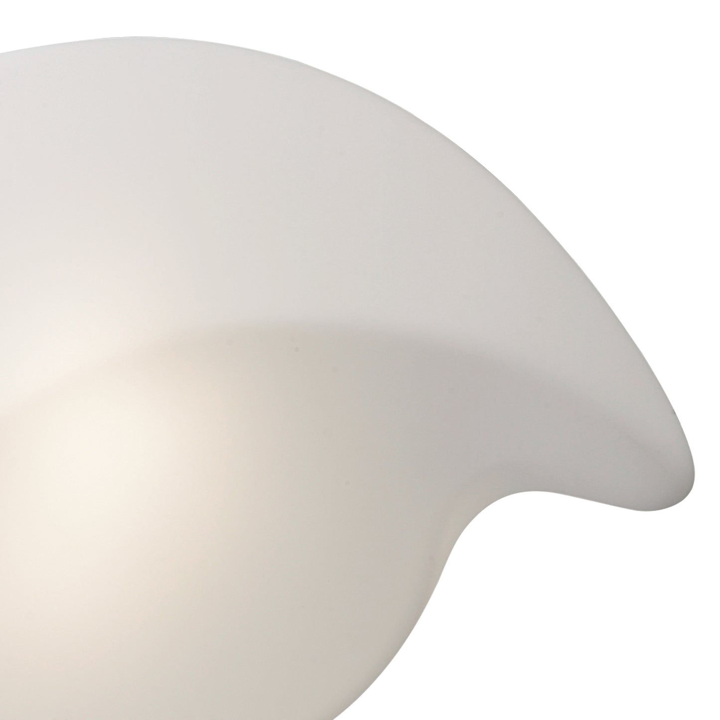 Natura Flush Ceiling/Wall Indoor Large 2 Light E27, Polished Chrome/Opal White by Mantra