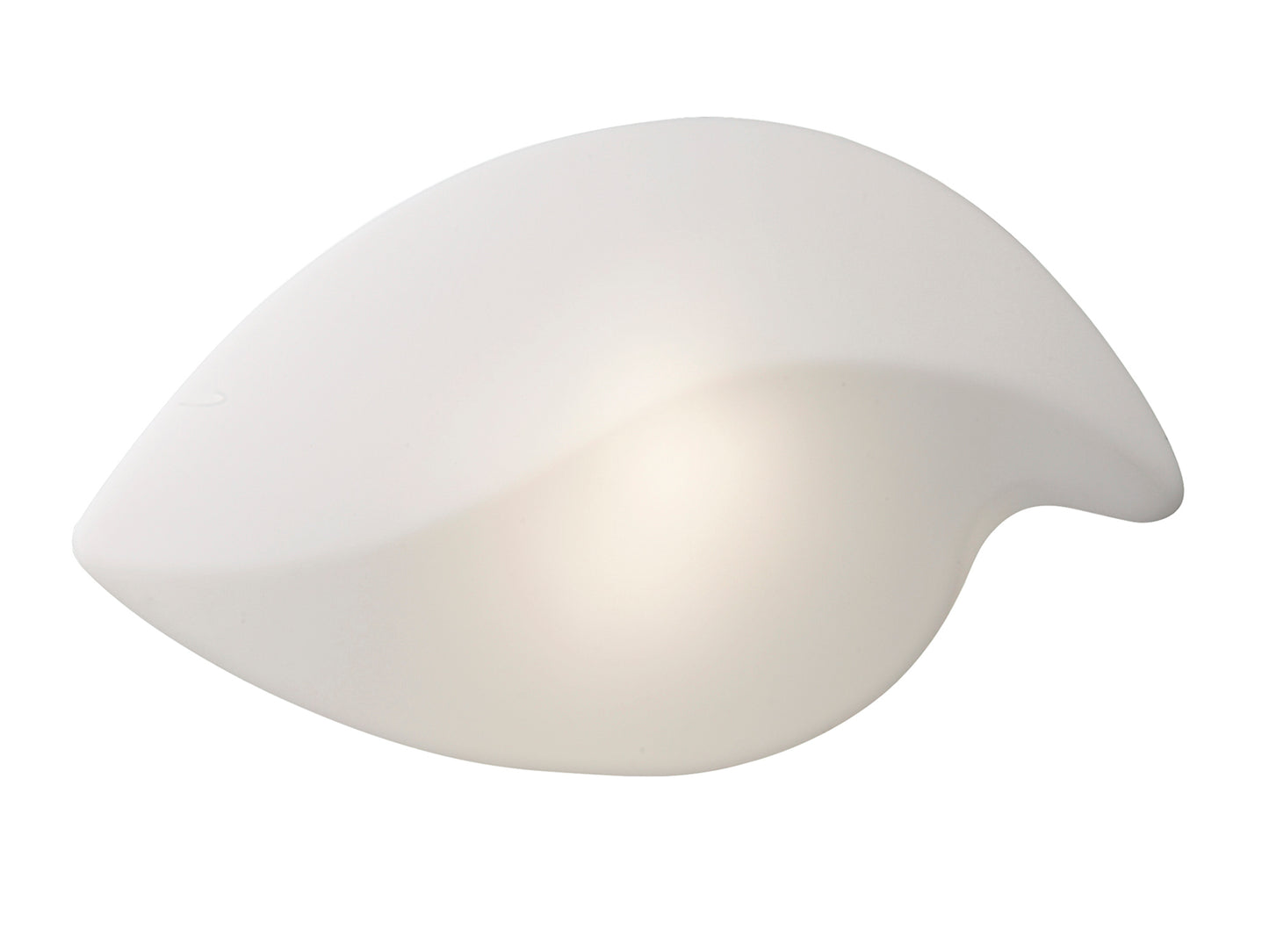 Natura Flush Ceiling/Wall Indoor Large 2 Light E27, Polished Chrome/Opal White by Mantra