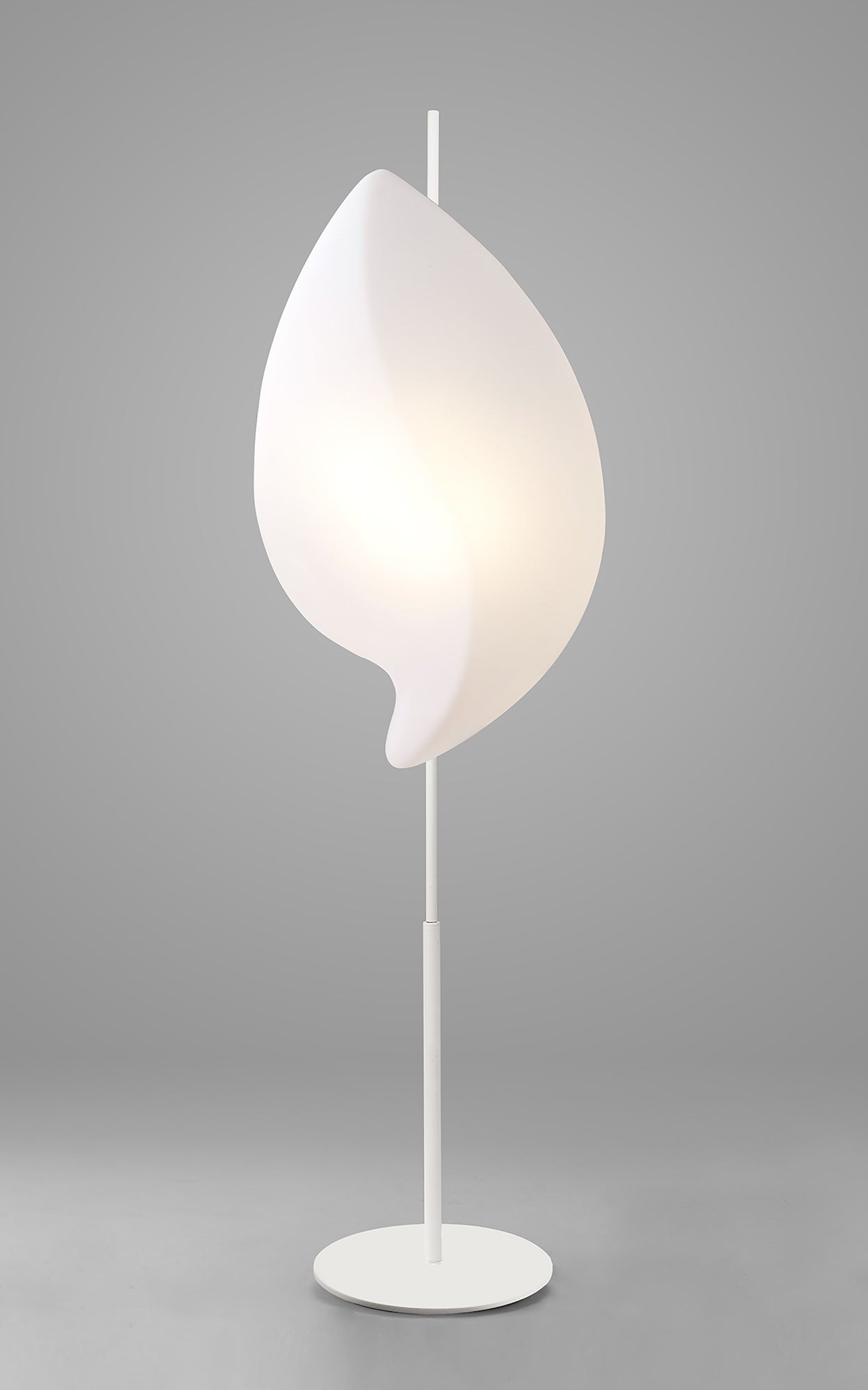 Natura Floor Lamp 2 Light E27 Outdoor IP44, Matt White/Opal White Item Weight: 15kg by Mantra