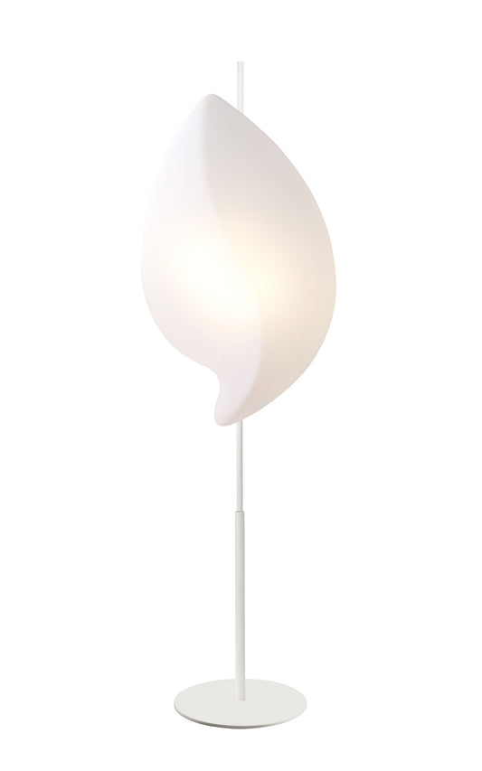 Natura Floor Lamp 2 Light E27 Outdoor IP44, Matt White/Opal White Item Weight: 15kg by Mantra