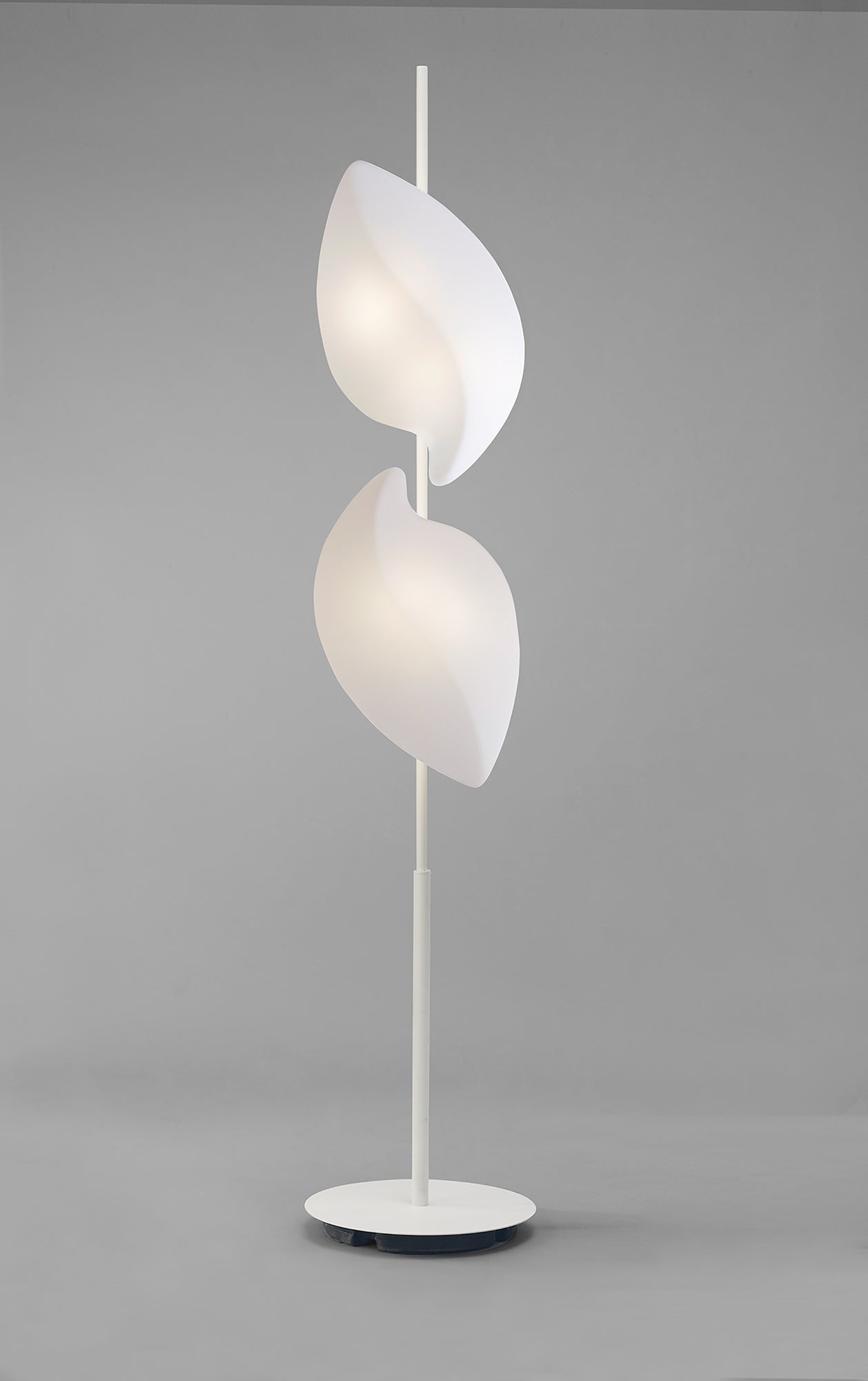 Natura Floor Lamp 4 Light E27 Outdoor IP44, Matt White/Opal White by Mantra