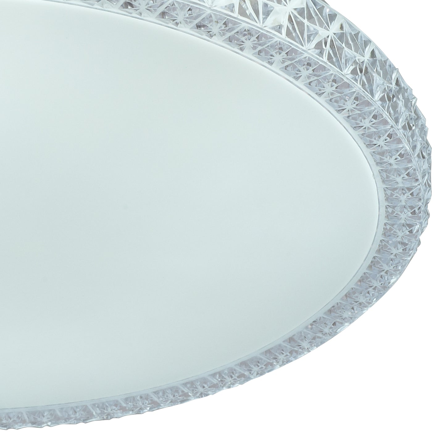 Naxos Ceiling 24W LED With Remote Control 3000K-6000K, 1550lm, White / Clear Acrylic, 3yrs Warranty by Mantra