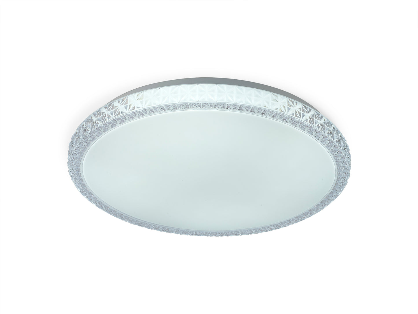 Naxos Ceiling 24W LED With Remote Control 3000K-6000K, 1550lm, White / Clear Acrylic, 3yrs Warranty by Mantra