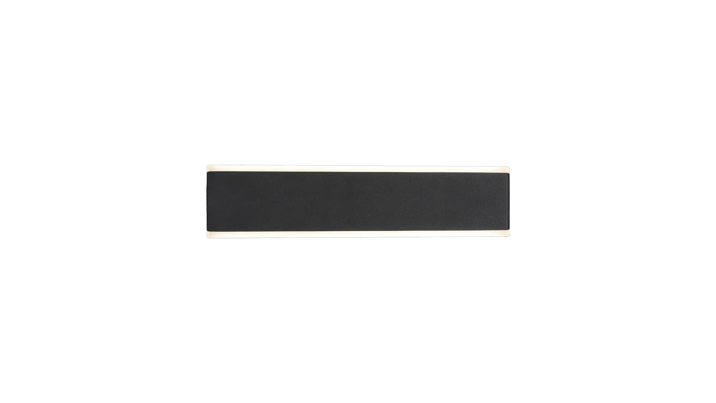 Nelson Wall Light, 16W LED, CCT Switchable 2700/3200/4000K, 1080lm, Black, 3yrs Warranty by Mantra