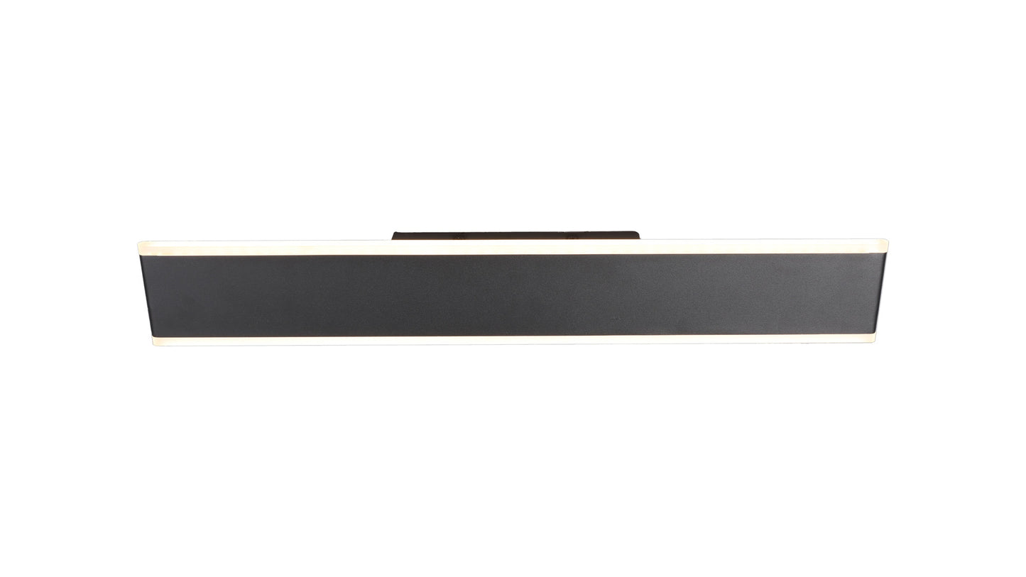 Nelson Wall Light, 24W LED, CCT Switchable 2700/3200/4000K, 1800lm, Black, 3yrs Warranty by Mantra