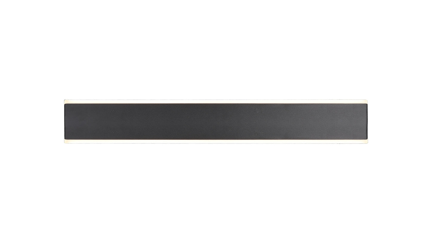 Nelson Wall Light, 24W LED, CCT Switchable 2700/3200/4000K, 1800lm, Black, 3yrs Warranty by Mantra