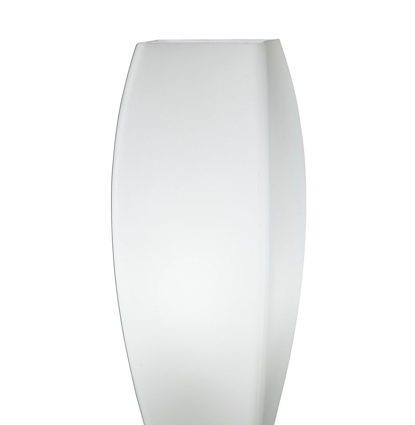 Neo Table Lamp 1 Light E27, Satin Nickel/Frosted White Glass by Mantra