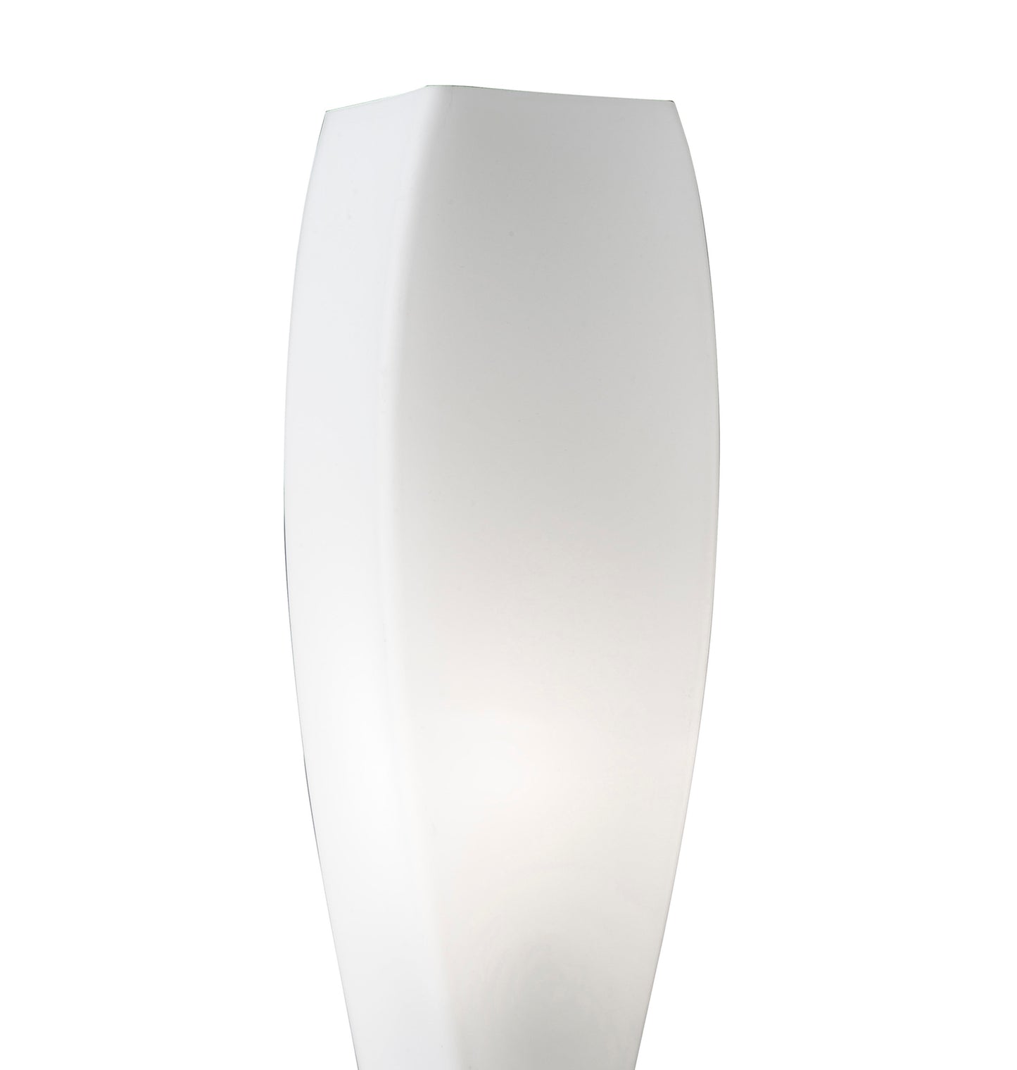 Neo Wall Lamp Switched 1 Light E27, Satin Nickel/Frosted White Glass by Mantra