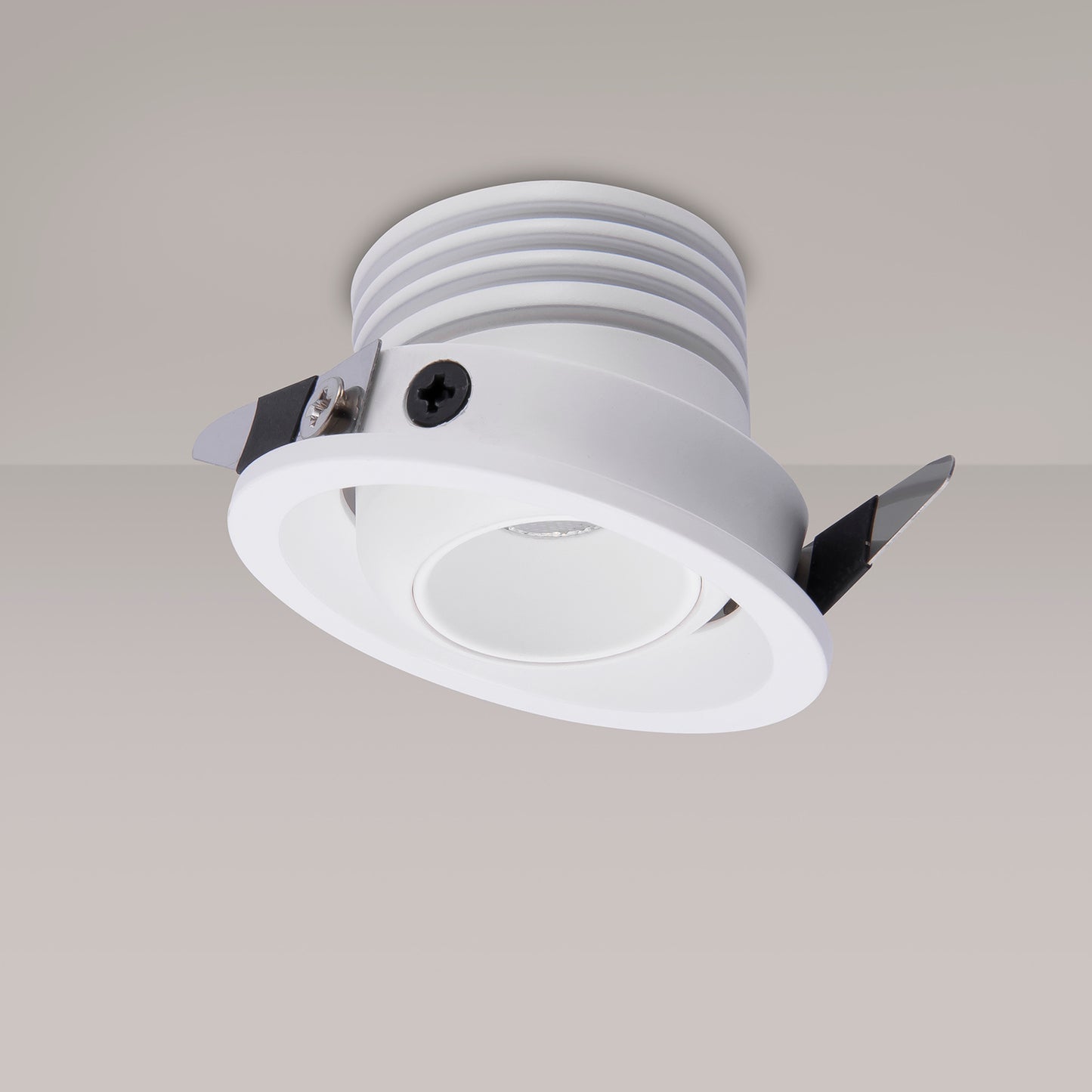 Neptuno Recessed Spotlight Mini Swivel, 3W LED, 3000K, 210lm, White, 3yrs Warranty by Mantra