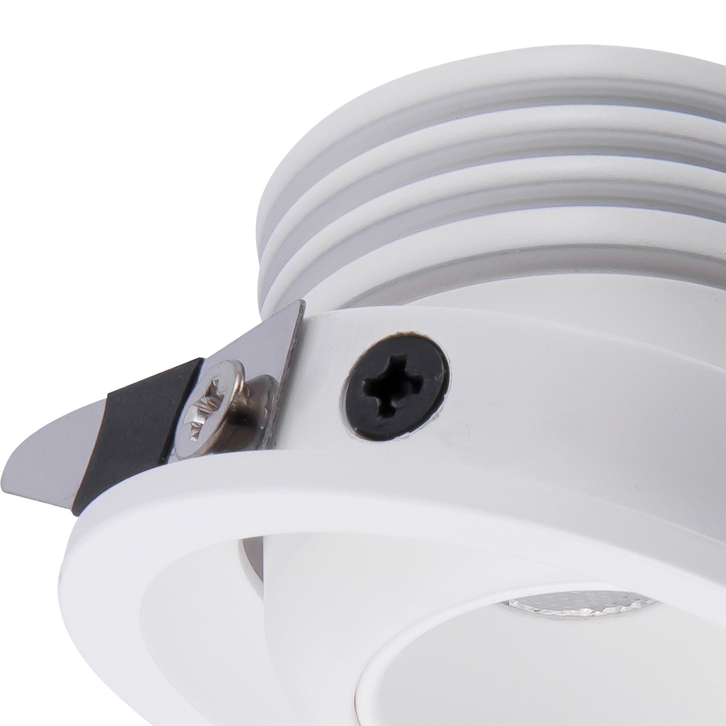 Neptuno Recessed Spotlight Mini Swivel, 3W LED, 4000K, 220lm, White, 3yrs Warranty by Mantra