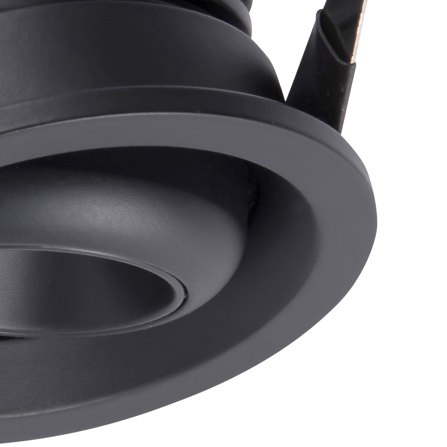 Neptuno Recessed Spotlight Mini Swivel, 3W LED, 3000K, 210lm, Black, 3yrs Warranty by Mantra